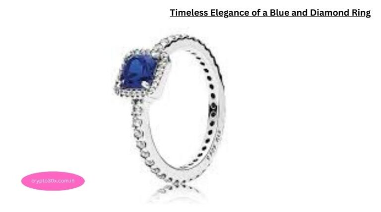 Timeless Elegance of a Blue and Diamond Ring